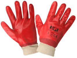 PVC Gloves with Textile Cuff