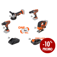 Tools ONE +Battery 2Ah+Charger Promo 8+2+2