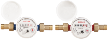 Single-Jet Water Meter with Union