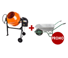 Concrete Mixer EvoTools® + Wheelbarrow PROMO 1+1