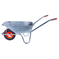 Galvanized Wheelbarrow with Pneumatic Wheel and Metal Rim EvoTools +Plus® / T: 85