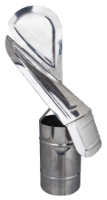 Rotating Chimney Terminal Cap Stainless Steel II / D[mm]: 130