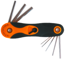 Folding Hex Key Set 8 Pcs