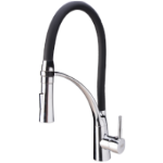 Kitchen Faucet with Flexible Spout and Mounting Bracket