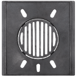 Firebox with Round Cast Iron Grate for Stove
